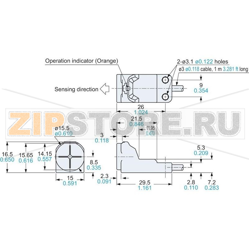 Датчик индуктивный PNP Panasonic GX-H15A-P 