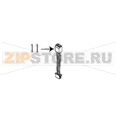 Black mark sensor assembly TSC Alpha-3RW Black mark sensor assembly (left side, center) TSC Alpha-3RWЗапчасть на сборочном чертеже под номером: 11Название запчасти на английском языке: Black mark sensor assembly (left side, center) TSC Alpha-3RW