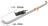 KIT MANIGLIA 55CM WHITE