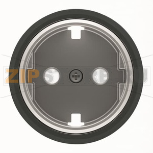 Накладка для розетки с плоской поверхностью, чёрное стекло ABB 2CLA868890A1501 