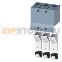 КЛЕММА ДЛЯ КРУГЛОГО ПРОВОДА МЕДН. 6 КАБЕЛЕЙ 3 ШТ. ПРИНАДЛЕЖНОСТЬ ДЛЯ ВТЫЧНОГО ЦОКОЛЯ/ВЫКАТНОЙ КОРЗИНЫ 3VA2 100/160/250 Siemens 3VA9263-0JF60