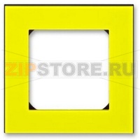 Рамка одноместная, жёлтый/дымчатый чёрный ABB 2CHH015010A6064