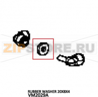 Rubber washer 20X8X4 Unox XVC 705E