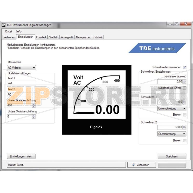 Вольтамперметр графический с USB-разъемом, 1 шт TDE Instruments Digalox 