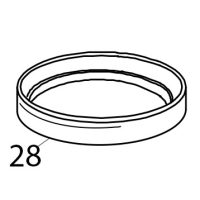Ring planetary drip KitchenAid 5K45SSEWH
