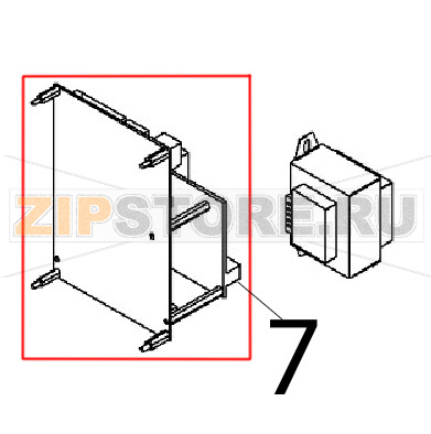 Kit scheda elettr. Angelo Po BX61E Kit scheda elettr. Angelo Po BX61EЗапчасть на деталировке под номером: 7