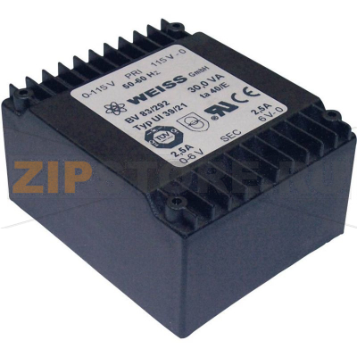 Трансформатор PCB 2x115 В, 2x9 В/AC, 30 ВА, 1667 мА Weiss Elektrotechnik 83/294 