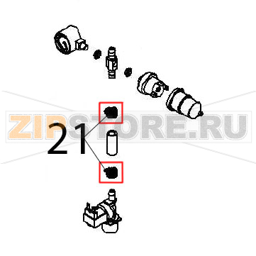 Pipe clamp 12/20 Angelo Po FX61E1 Pipe clamp 12/20 Angelo Po FX61E1Запчасть на деталировке под номером: 21