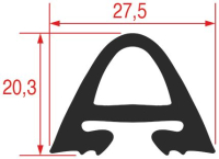 УПЛОТНИТЕЛЬ ДВЕРЦЫ ПЕЧИ 1410x720 mm RATIONAL 5105.1008