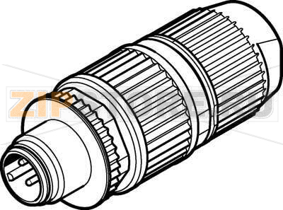 Штекер Festo NECU-S-M12G4-HX-Q7 