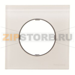 Рамка одноместная, стекло белое ABB 2CLA867100A3001 