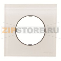 Рамка одноместная, стекло белое ABB 2CLA867100A3001