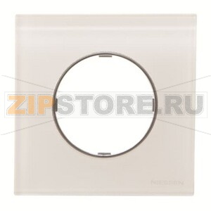 Рамка одноместная, стекло белое ABB 2CLA867100A3001 