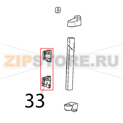 Internal glass lateral locking SY Unox XVC 205E Internal glass lateral locking SY Unox XVC 205EЗапчасть на деталировке под номером: 33