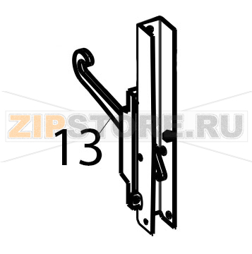 Cerniera SX porta forno GN C/P. rullino Tecnoinox PFU70V7 Cerniera SX porta forno GN C/P. rullino Tecnoinox PFU70V7Запчасть на деталировке под номером: 13