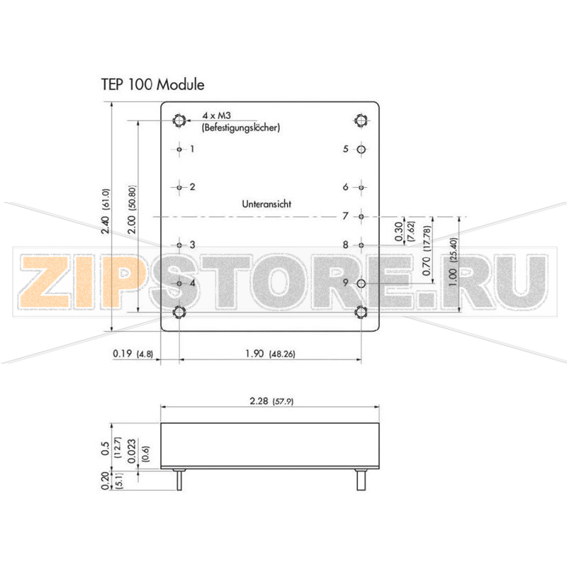 Преобразователь DC/DC Traco Power TEP 100-4811 