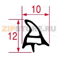 УПЛОТНЕНИЕ ДВЕРИ 450X340ММ ДЛЯ ПЕЧИ SMEG