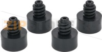 KIT PLASTIC FOOT ø 35x20 mm - 4PCS