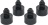 KIT PLASTIC FOOT ø 35x20 mm - 4PCS