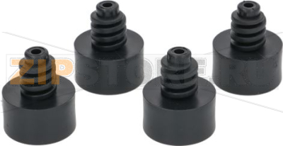 KIT PLASTIC FOOT ø 35x20 mm - 4PCS 