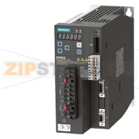 SINAMICS V90, с PROFINET Входное напряжение: 380-480 В 3 А -15% / + 10% 3.8 45-66 Гц Выходное напряжение: 0 - Вход 3,0 Гц 0-330 двигателя: 0,75 / 1,0 кВт Степень защиты: IP20 Размер A, 80x180x200 (ШхВхГ) Siemens 6SL3210-5FE11-0UF0