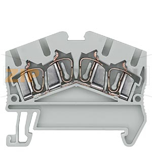 КЛЕММА ПРОХОДНАЯ КОМПАКТНАЯ, ПРУЖИННОЕ ПОДСОЕДИНЕНИЕ, 4 ТОЧКИ: 0.08 - 2.5 MM2, ШИРИНА: 5.2 MM, СЕРАЯ Siemens 8WH2504-0AF00 