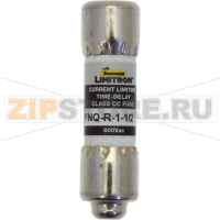 Предохранитель, 0.5 A, AC 600 В, 200 кА, 10x38 мм, 13/32x1-1/2 inch, CC, UL, с задержкой Eaton