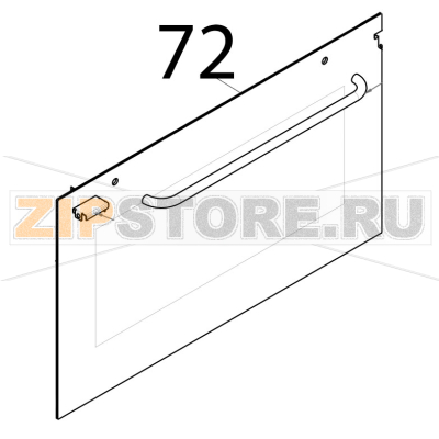 Vetro esterno con supporti Tecnoeka KF 965 Vetro esterno con supporti Tecnoeka KF 965Запчасть на деталировке под номером: 72