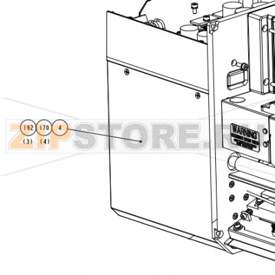 Крышка задняя Datamax A-4606 Mark II LH (для моделей без карты памяти) Крышка задняя Datamax A-4606 Mark II LH (для моделей без карты памяти)Запчасть на сборочном чертеже под номером: 4Название запчасти Datamax на английском языке: G2 COVER REAR W/O MEMORY CARD