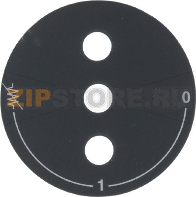 ETICHETTA ADESIVA NERA PER COMMUTATORE 