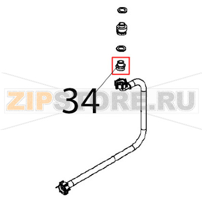 Nipplo M 1/2-3/4" Angelo Po FX201G3 Nipplo M 1/2-3/4" Angelo Po FX201G3Запчасть на деталировке под номером: 34