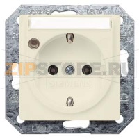 DELTA I-SYSTEM ЭЛЕКТРИЧЕСКИЙ БЕЛЫЙ РОЗЕТКА SCHUKO 10A DC/16A AC 250В C БЕЗРЕЗЬБОВЫМИ КОНТАКТНЫМИ ЗАЖИМАМИ С ИНДИКАЦИЕЙ СТАТУСА И ПОЛЕМ ДЛЯ НАДПИСИ ЭЛ.-МЕХ.ЧАСТЬ Siemens 5UB1561