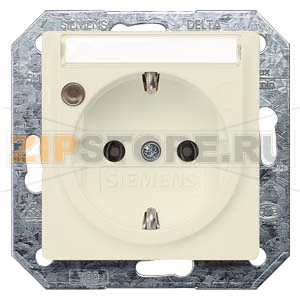 DELTA I-SYSTEM ЭЛЕКТРИЧЕСКИЙ БЕЛЫЙ РОЗЕТКА SCHUKO 10A DC/16A AC 250В C БЕЗРЕЗЬБОВЫМИ КОНТАКТНЫМИ ЗАЖИМАМИ С ИНДИКАЦИЕЙ СТАТУСА И ПОЛЕМ ДЛЯ НАДПИСИ ЭЛ.-МЕХ.ЧАСТЬ Siemens 5UB1561 