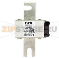 Предохранитель, 900 A, AC 1000 В, 125 кА, DIN 3, 74x92x138 мм, aR, DIN, IEC Eaton FUSE 900A 100