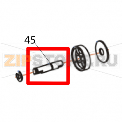 Ribbon supply shaft Godex EZ-1305 Ribbon supply shaft Godex EZ-1305Запчасть на деталировке под номером: 45Название запчасти Godex на английском языке: Ribbon supply shaft EZ-1305.