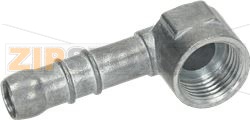 HOSE-END FITTING 90° ø14mm  NAT. GAS 