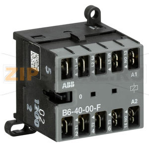 Миниконтактор B6-40-00-F, 9 А, 400 B, AC3, катушка: 48 В/АС ABB GJL1211203R0003 