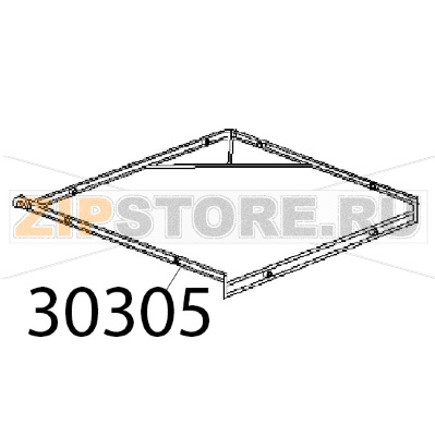 Supporto cesto Angelo Po KD130EAT Supporto cesto Angelo Po KD130EATЗапчасть на деталировке под номером: 30305