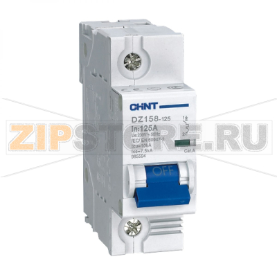 Выключатель автоматический 125 А, 10 кА, 1 полюс Chint DZ158 