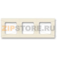 Рамка трехместная, слоновая кость/белый ABB 2CHH015030A6017