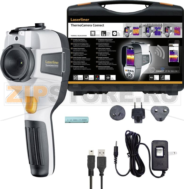 Тепловизор, от -20 до 350°C, 220x165, 9 Гц Laserliner ThermoCamera Connect 