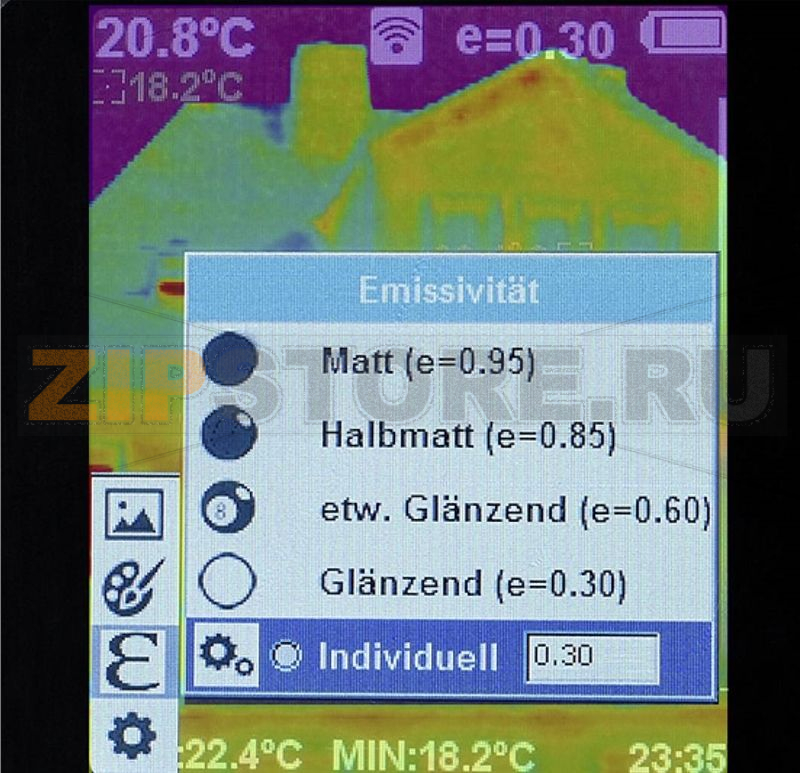 Тепловизор, от -20 до 350°C, 220x165, 9 Гц Laserliner ThermoCamera Connect 