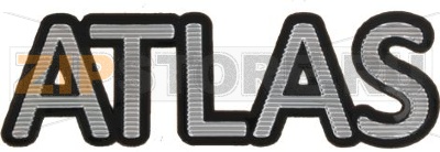 ADHESIVE PLATE CHROME/BLACK ATLAS 