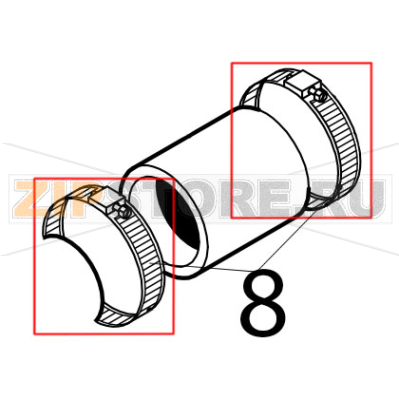 Clamp Silanos N700 PS Clamp Silanos N700 PSЗапчасть на деталировке под номером: 8