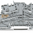 Multilevel installation terminal block; 4 mm; Carrier terminal block without knife; P2/P1/PE; black upper deck; brown middle deck; green-yellow lower deck; Push-in CAGE CLAMP®; 2,50 mm; gray Wago 2003-6643 - Multilevel installation terminal block; 4 mm; Carrier terminal block without knife; P2/P1/PE; black upper deck; brown middle deck; green-yellow lower deck; Push-in CAGE CLAMP®; 2,50 mm; gray Wago 2003-6643