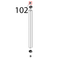 Boccola liscia perno porta chefftop Unox XVC 515G