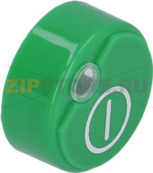 BUTTON ROUND GREEN ø 23 mm ON/OFF 