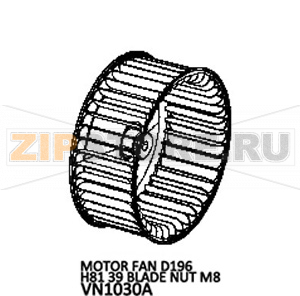 Motor fan D196 H81 39 blade nut M8 Unox XB 695 Motor fan D196 H81 39 blade nut M8 Unox XB 695Запчасть на деталировке под номером: 43Название запчасти на английском языке: Motor fan D196 H81 39 blade nut M8 Unox XB 695