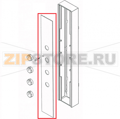 Vetro frontalino modello 10/12m Garbin 10M    Vetro frontalino modello 10/12m Garbin 10MЗапчасть на сборочном чертеже под номером: 3