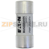 Предохранитель, 25 A, AC 700 В, 200 кА, 22x58 мм, aR, UL Eaton 25AMP 700V ac 22x58MM FERRULE